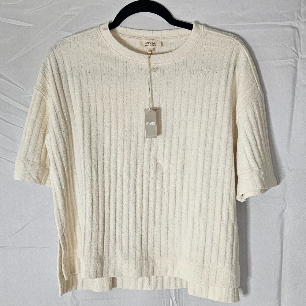Talbots Haven Well Within Cotton Blend Short Sleeve Shirt - Size S - NWT